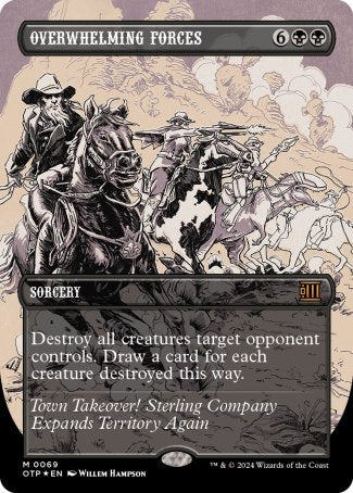 (069) Magic The Gathering Breaking News Single: Overwhelming Forces (V.2)  Holo Mythic