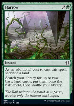 (069) Magic The Gathering Commander: Zendikar Rising Single: Harrow  Common