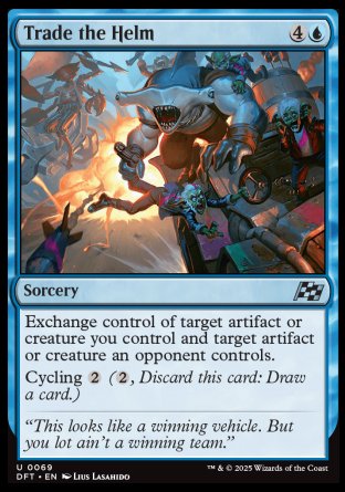 (069) Magic The Gathering Aetherdrift Single: Trade the Helm  Uncommon