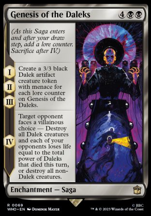 (069) Magic The Gathering Universes Beyond: Doctor Who Single: Genesis of the Daleks  Rare