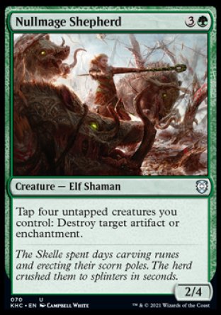 (070) Magic The Gathering Commander: Kaldheim Single: Nullmage Shepherd  Uncommon
