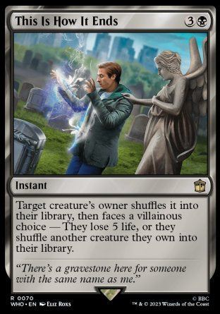 (070) Magic The Gathering Universes Beyond: Doctor Who Single: This Is How It Ends  Rare