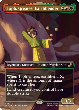 (070) Magic The Gathering Magic: The Gathering | Avatar: The Last Airbender: Eternal Single: Toph, Greatest Earthbender  Rare