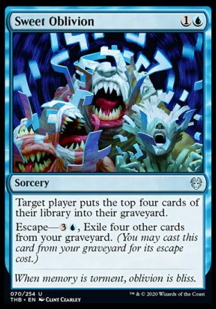 (070/254) Magic The Gathering Theros Beyond Death Single: Sweet Oblivion Holo Uncommon