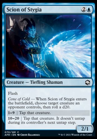 (070) Magic The Gathering Adventures in the Forgotten Realms Single: Scion of Stygia  Common