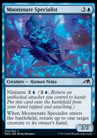 (070) Magic The Gathering Kamigawa: Neon Dynasty Single: Moonsnare Specialist Holo Common