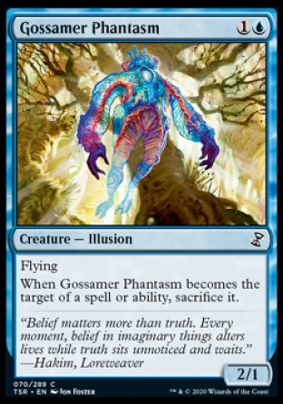 (070/289) Magic The Gathering Time Spiral Remastered Single: Gossamer Phantasm Holo Common