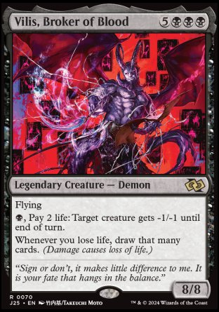 (070) Magic The Gathering Foundations Jumpstart Single: Vilis, Broker of Blood  Rare