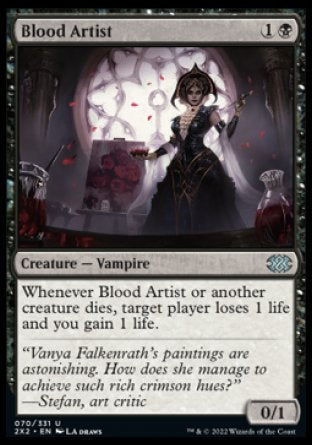 (070) Magic The Gathering Double Masters 2022 Single: Blood Artist Holo Uncommon