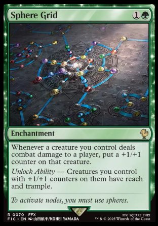 (070) Magic The Gathering Commander: Magic: The Gathering - FINAL FANTASY: Collector's Edition Single: Sphere Grid Surge Foil