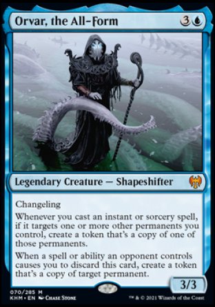 (070) Magic The Gathering Kaldheim: Promos Single: Orvar, the All-Form (V.2) Holo Mythic