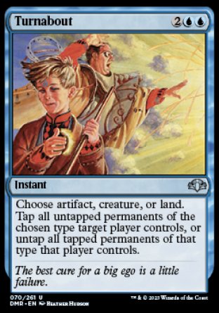 (070) Magic The Gathering Dominaria Remastered Single: Turnabout Holo Uncommon