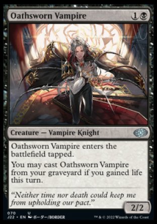 (070) Magic The Gathering Jumpstart 2022 Single: Oathsworn Vampire  Uncommon