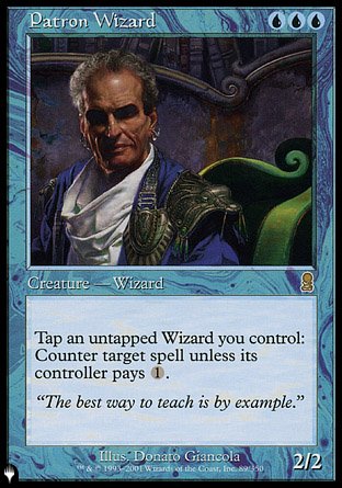 (089) Magic The Gathering The List Single: Patron Wizard  Rare