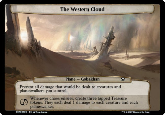 (070) Magic The Gathering Commander: March of the Machine Single: The Western Cloud  Common