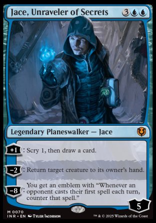 (070) Magic The Gathering Innistrad Remastered Single: Jace, Unraveler of Secrets Holo Mythic