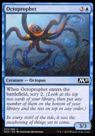 (070/280) Magic The Gathering Core 2020 Single: Octoprophet Holo Common