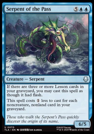 (070) Magic The Gathering Magic: The Gathering | Avatar: The Last Airbender Single: Serpent of the Pass  Uncommon
