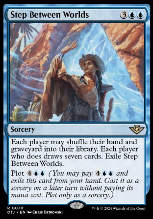 (070) Magic The Gathering Outlaws of Thunder Junction Single: Step Between Worlds  Rare