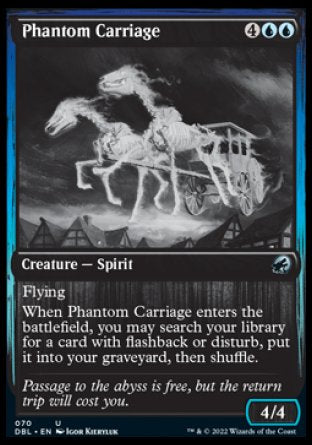 (070) Magic The Gathering Innistrad: Double Feature Single: Phantom Carriage  Uncommon