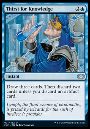 (071/332) Magic The Gathering Double Masters Single: Thirst for Knowledge  Uncommon
