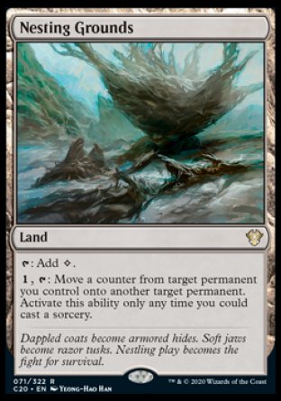(071/322) Magic The Gathering Commander: Ikoria Single: Nesting Grounds  Rare