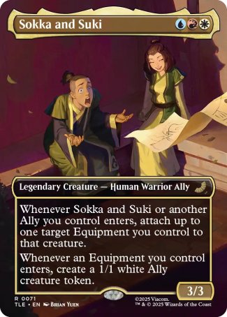 (071) Magic The Gathering Magic: The Gathering | Avatar: The Last Airbender: Eternal Single: Sokka and Suki Holo Rare