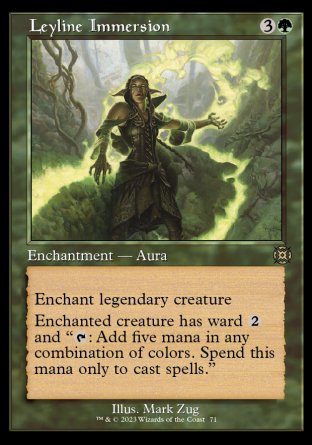 (071) Magic The Gathering March of the Machine: The Aftermath: Extras Single: Leyline Immersion (V.1)  Rare
