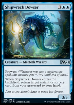 (071) Magic The Gathering Core 2021 Single: Shipwreck Dowser  Uncommon