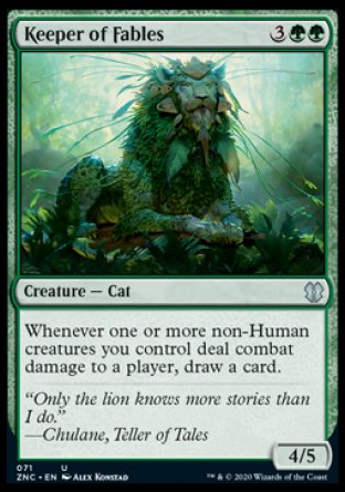 (071) Magic The Gathering Commander: Zendikar Rising Single: Keeper of Fables  Uncommon