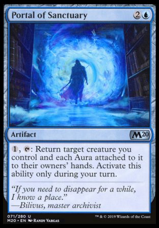 (071/280) Magic The Gathering Core 2020 Single: Portal of Sanctuary Holo Uncommon