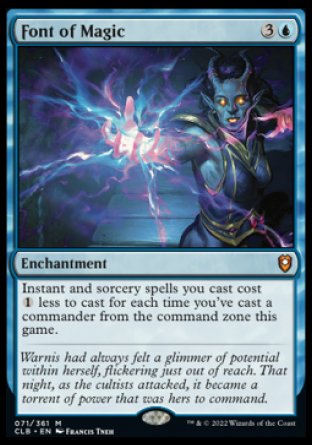 (071) Magic The Gathering Commander Legends: Battle for Baldur's Gate Single: Font of Magic Holo Mythic