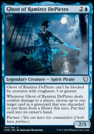 (071/361) Magic The Gathering Commander Legends Single: Ghost of Ramirez DePietro  Uncommon