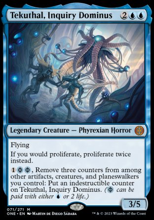 (071) Magic The Gathering Phyrexia: All Will Be One Single: Tekuthal, Inquiry Dominus  Mythic