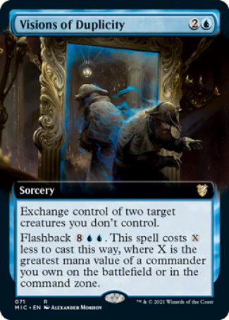(071) Magic The Gathering Commander: Innistrad: Midnight Hunt Single: Visions of Duplicity (V.2)  Rare