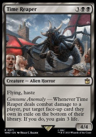 (071) Magic The Gathering Universes Beyond: Doctor Who Single: Time Reaper Holo Rare
