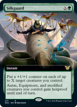 (071) Magic The Gathering Commander: Kamigawa: Neon Dynasty Single: Silkguard (V.2)  Rare