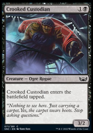 (071) Magic The Gathering Streets of New Capenna Single: Crooked Custodian  Common
