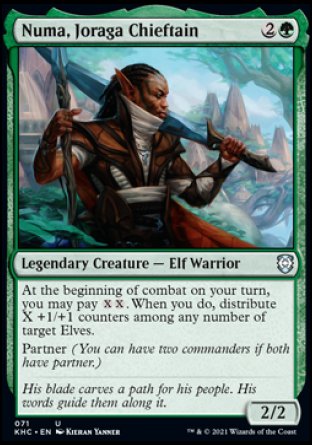(071) Magic The Gathering Commander: Kaldheim Single: Numa, Joraga Chieftain  Uncommon