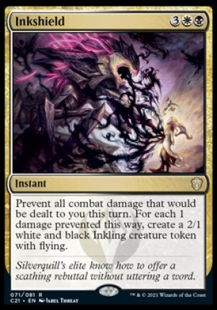 (071) Magic The Gathering Commander: Strixhaven Single: Inkshield  Rare