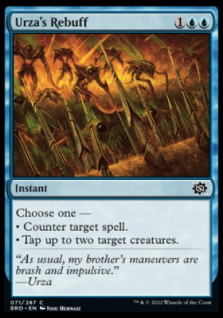 (071) Magic The Gathering The Brothers' War Single: Urza's Rebuff  Common