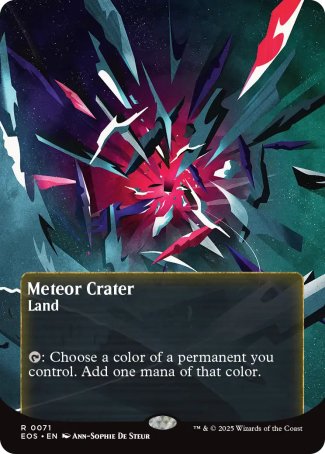 (071) Magic The Gathering Stellar Sights Single: Meteor Crater (V.2)  Rare
