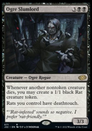 (071) Magic The Gathering Jumpstart 2022 Single: Ogre Slumlord  Rare