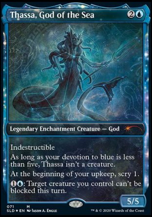 (071) Magic The Gathering Secret Lair Drop Series Single: Thassa, God of the Sea Holo Mythic
