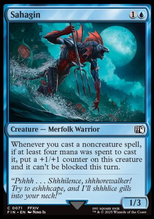 (071) Magic The Gathering Magic: The Gathering - FINAL FANTASY Single: Sahagin Holo Common