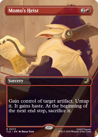 (072) Magic The Gathering Magic: The Gathering | Avatar: The Last Airbender: Eternal Single: Momo's Heist Holo Rare