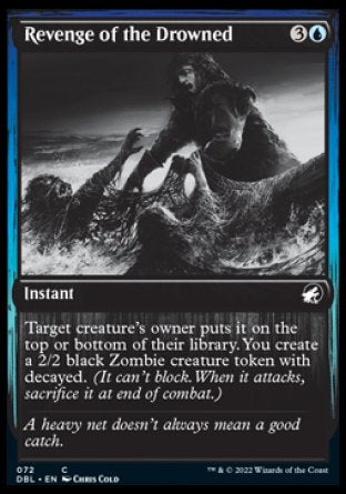 (072) Magic The Gathering Innistrad: Double Feature Single: Revenge of the Drowned  Common