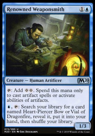 (072/280) Magic The Gathering Core 2020 Single: Renowned Weaponsmith  Uncommon