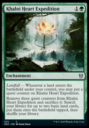 (072) Magic The Gathering Commander: Zendikar Rising Single: Khalni Heart Expedition  Common
