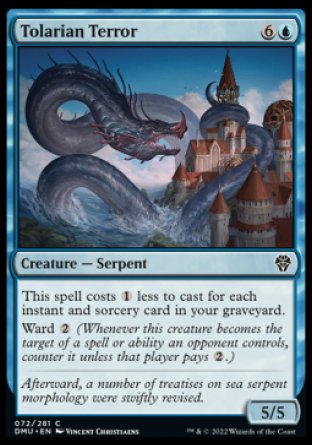 (072) Magic The Gathering Dominaria United Single: Tolarian Terror  Common